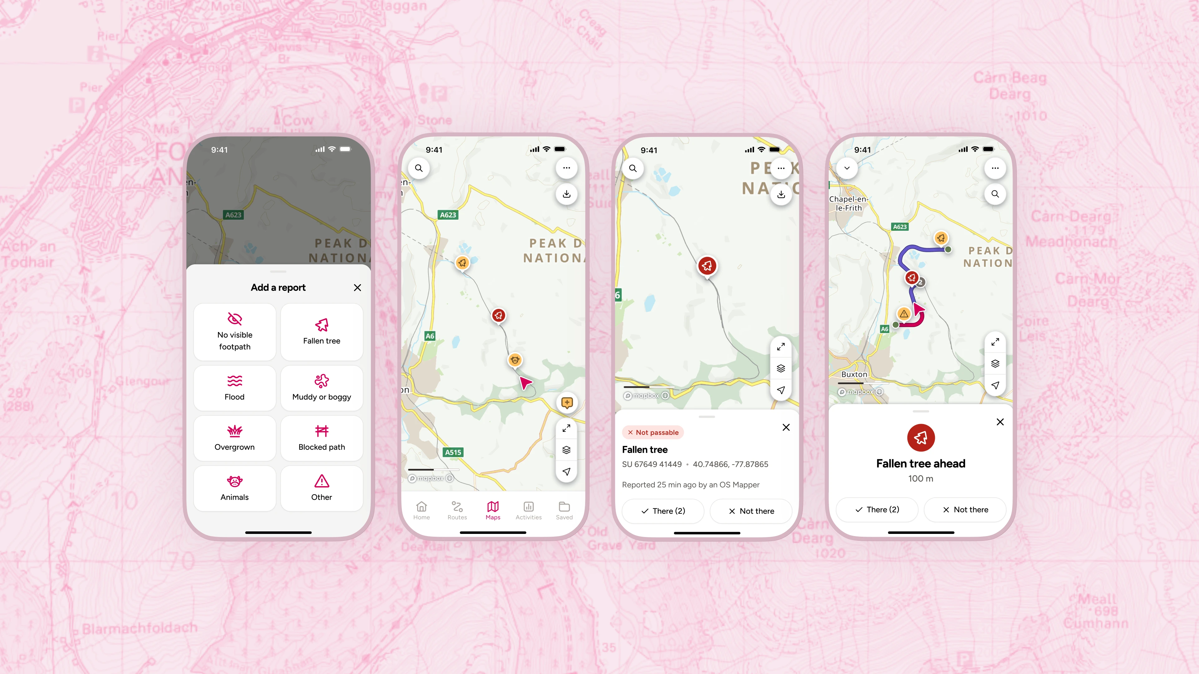 OS Maps — community reporting