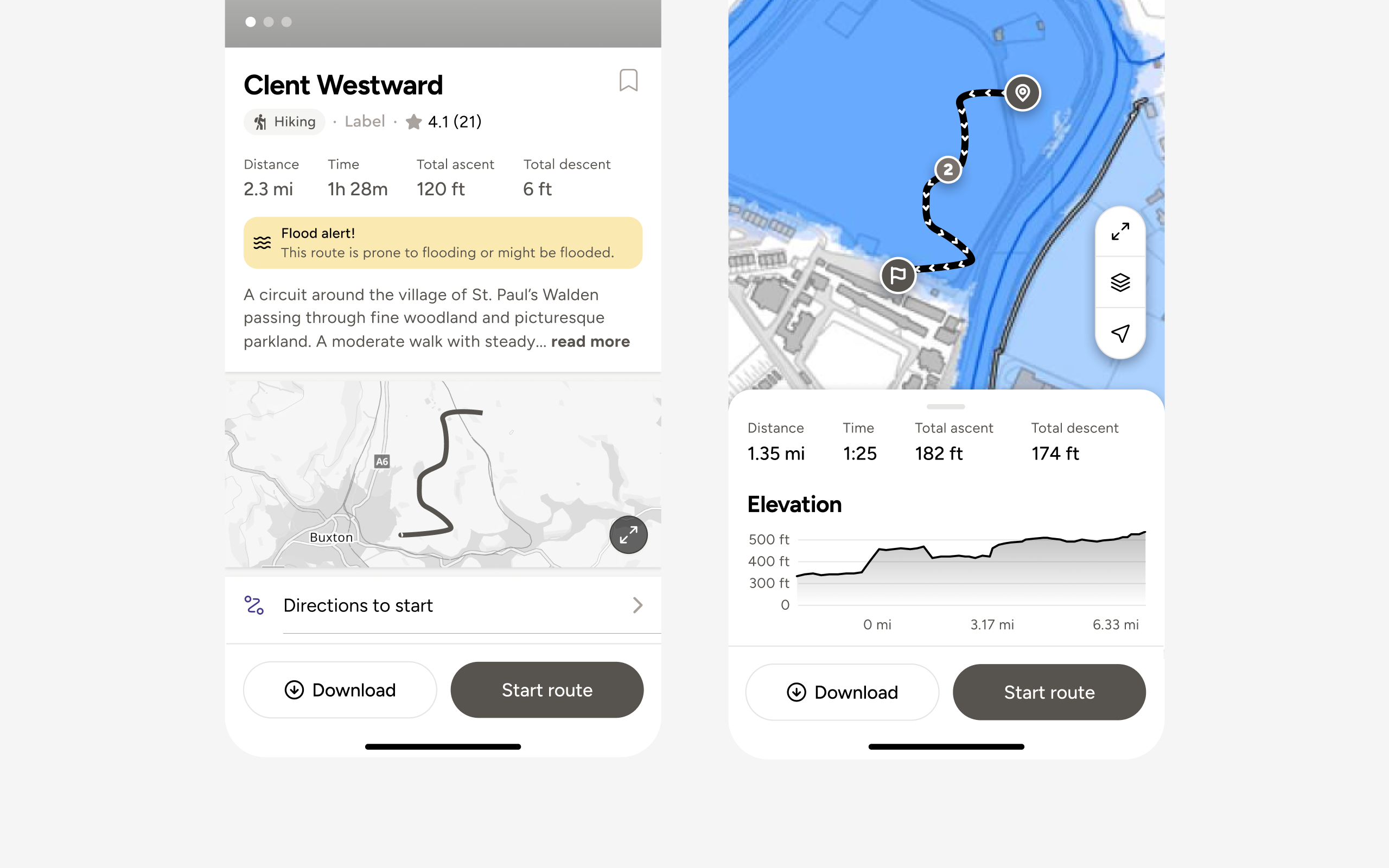 Lo-fi wireframe, flooding data concept. The initial direction before the pivot to community reporting