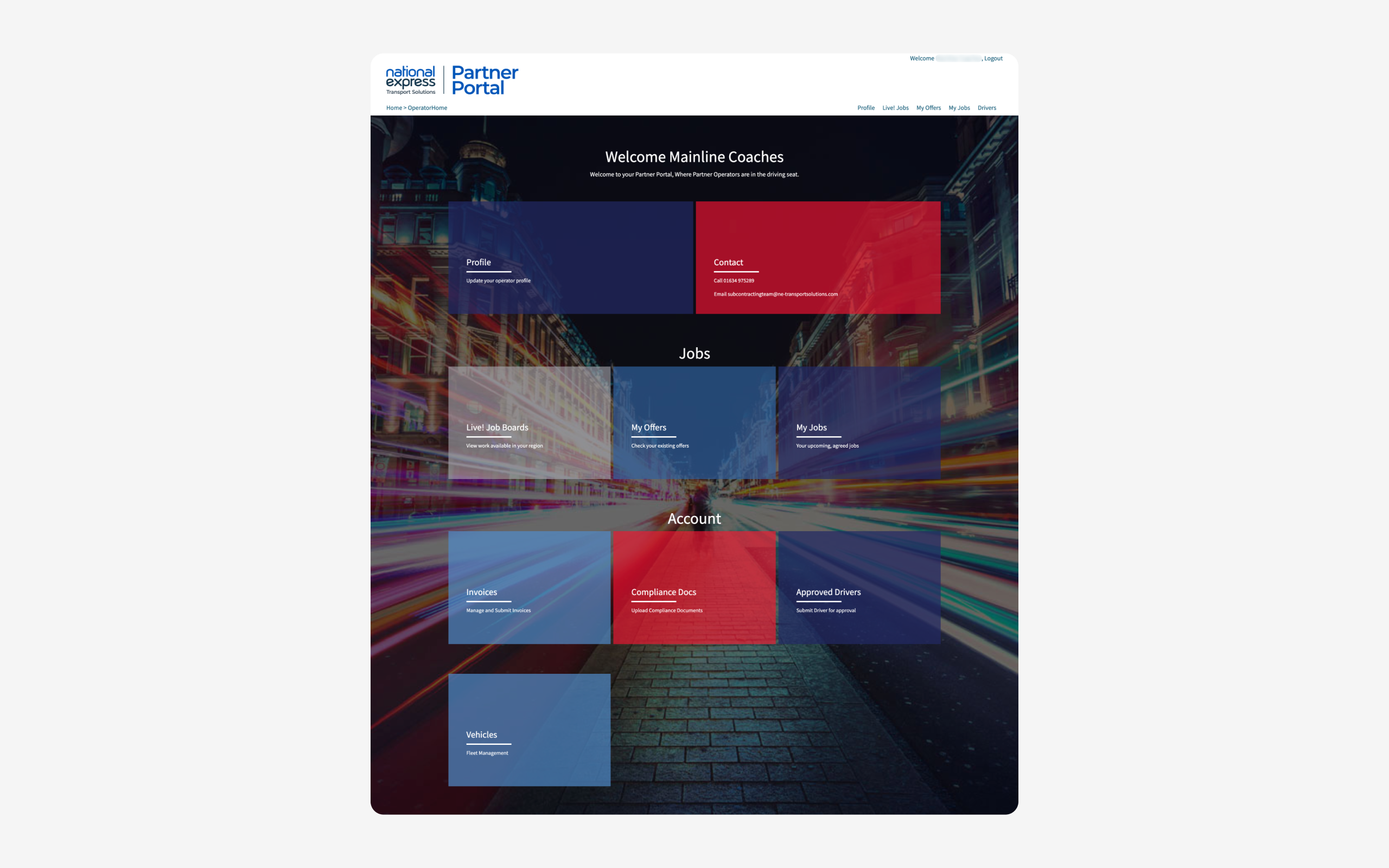 National Express operator platform. Outdated UI, hard to use and navigate – the quality gap against what we were building was clear.
